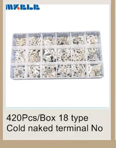 50pcs Insulated Heat Shrink Butt Connectors Wire Electrical Crimp Terminals 12-10AWG Kit