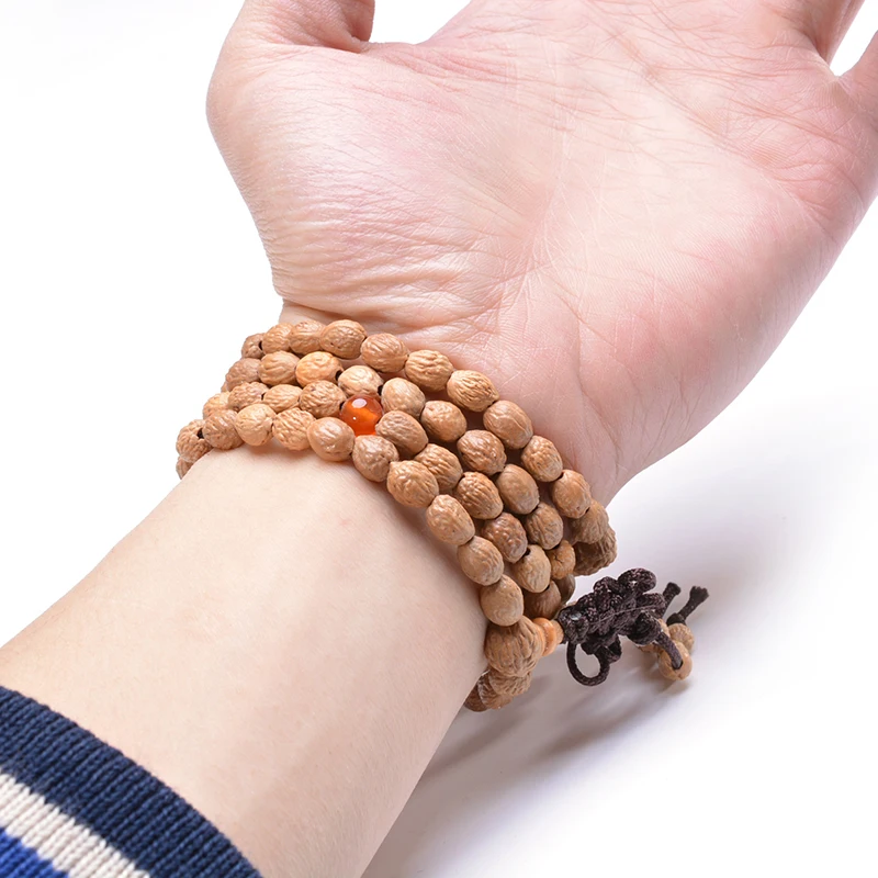 Молитва Мала Бусы Браслеты роскошные натуральные Бодхи 108 тибетские буддистские