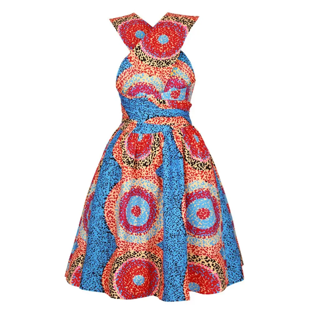 Vestidos Женская традиционная африканская одежда Дашики Анкара многослойное платье