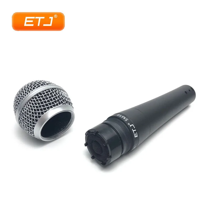 

ETJ Microphone 10 Pcs SM 58 Karaoke Wired Microphone Dynamic KTV Microphones SM58LC No Switch