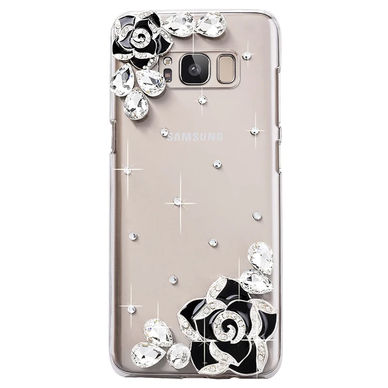 Camellia Case For LG G7 Diamond Cover Butterfly Cases Silicone TPU Coque Bling G6 G5 V30 Lover Crown Capa |