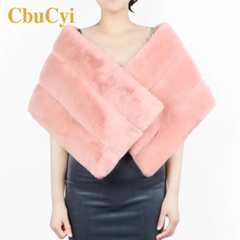 Болеро Свадебные Элегантные Для женщин шаль из искусственного меха Обёрточная