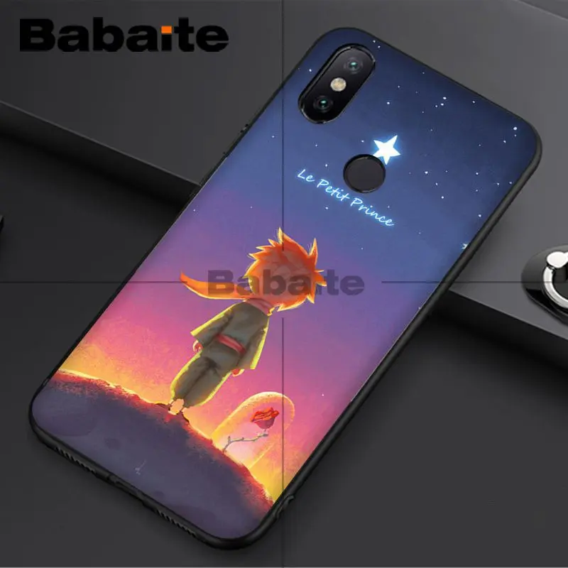 Babaite The Little Prince and the Fox Black Cell Phone Case For redmi 5plus 5A 6pro 4X note5A note4x note6pro 6A Mobile Cover | Мобильные