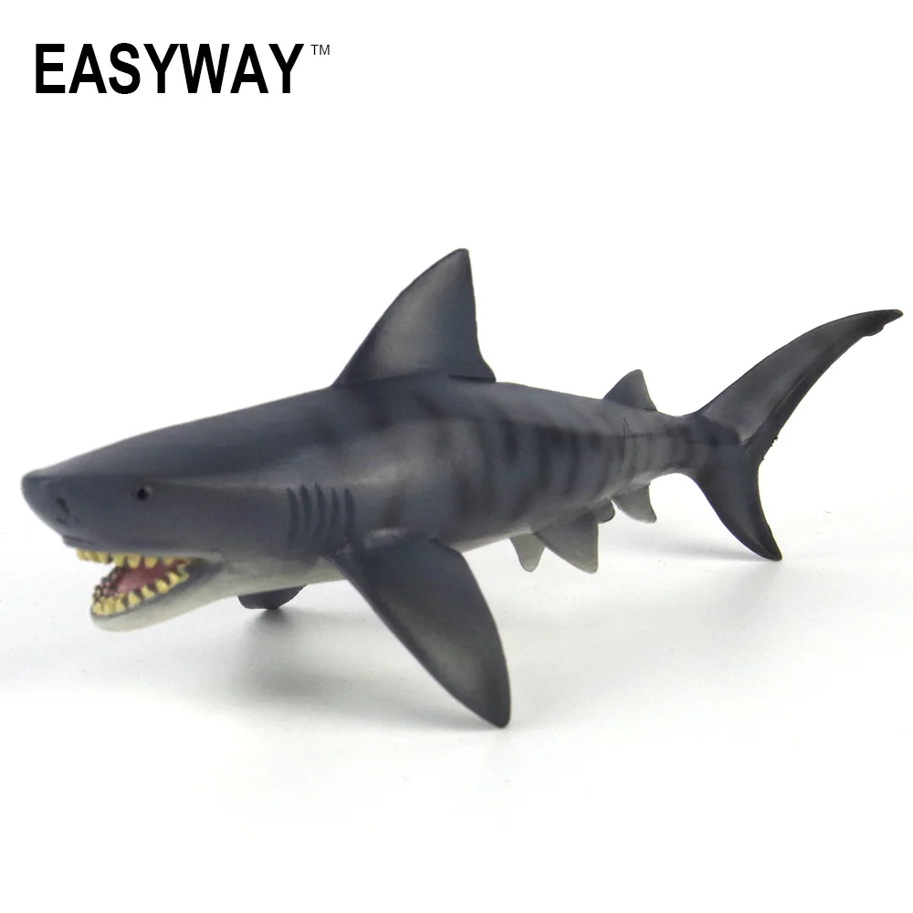 EASYWAY Billhead Shark Tiger Shark Toys Kids Learning Toy for Children Gift Simulation Model Marine Animals Action & Toy Figures