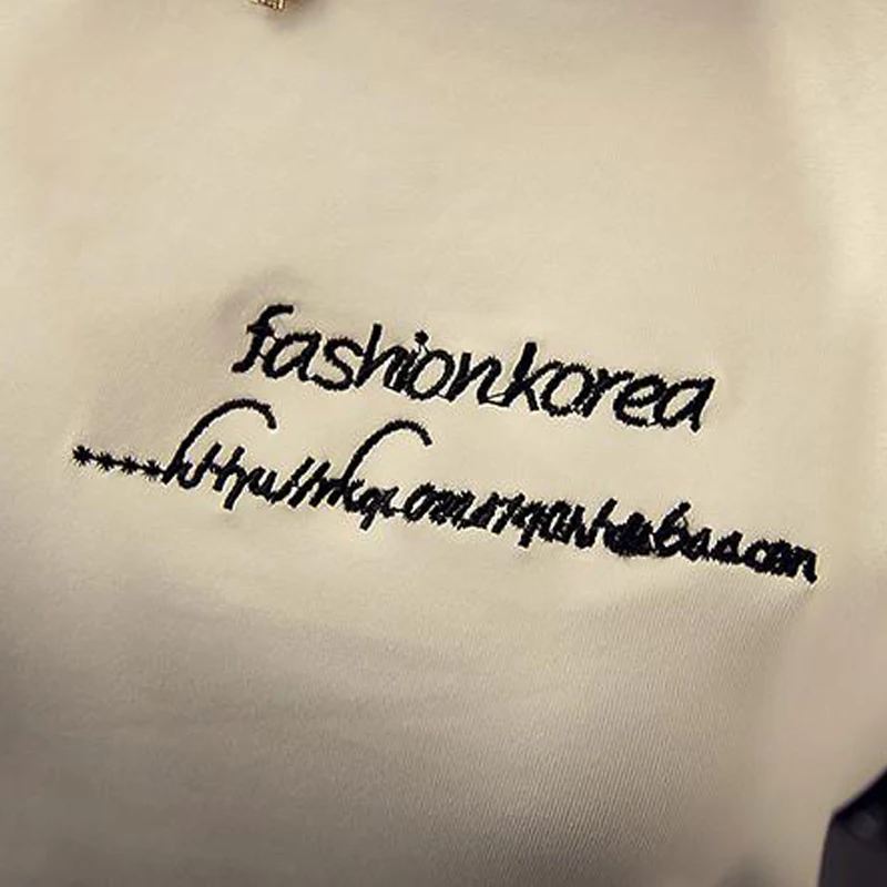 Новая Мода С Коротким Рукавом Футболки Женский Письмо Печати о Образным Вырезом