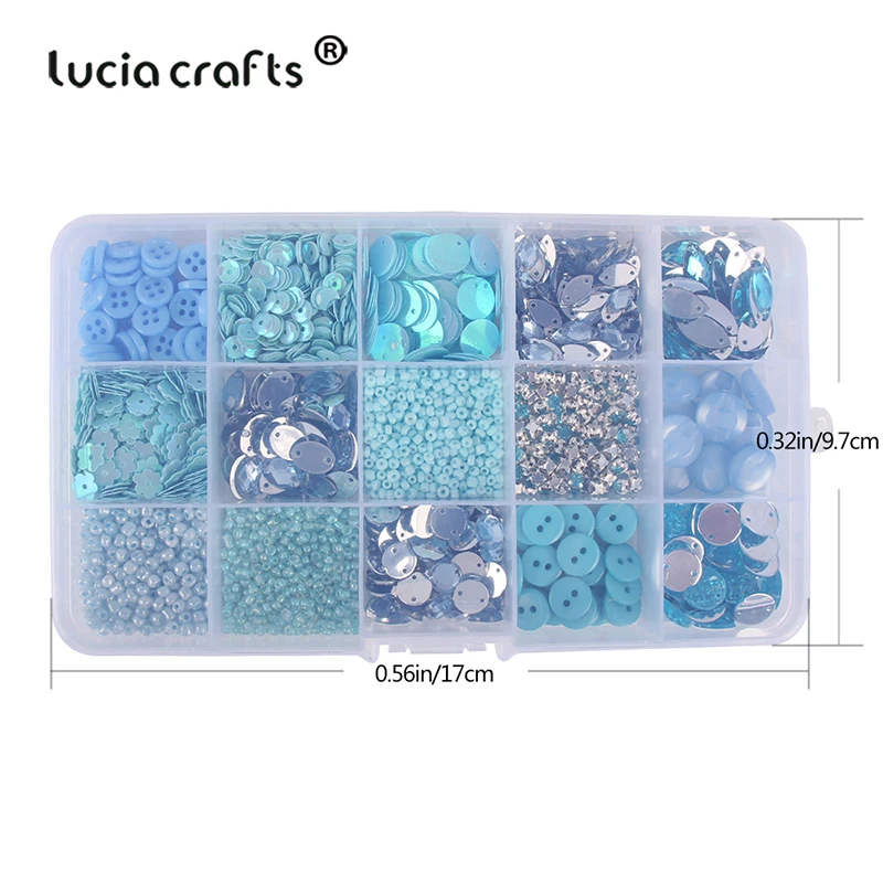 1Box 2-18mm Mixed Shapes Sew On Beads Buttons Sequin Rhinestone Craft For DIY Jewelry Making Garment Dress Shoe Caps Accessories