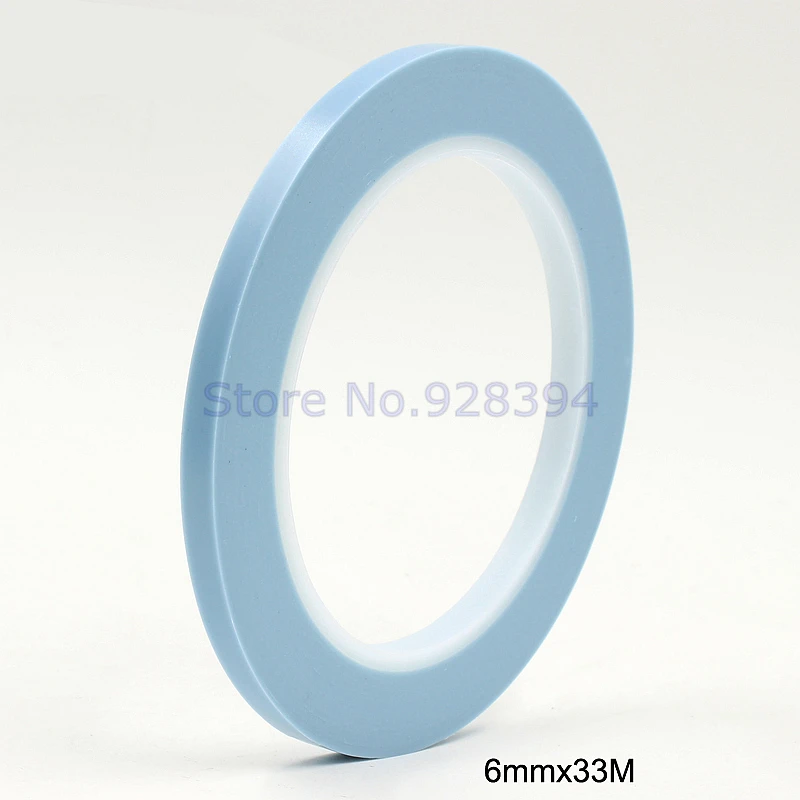 Синяя высокотемпературная односторонняя клейкая ПВХ Виниловая тонкая линия