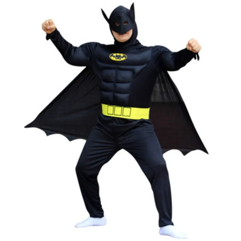 Детская одежда на Хэллоуин костюм для родителей и детей с Бэтменом костюмы