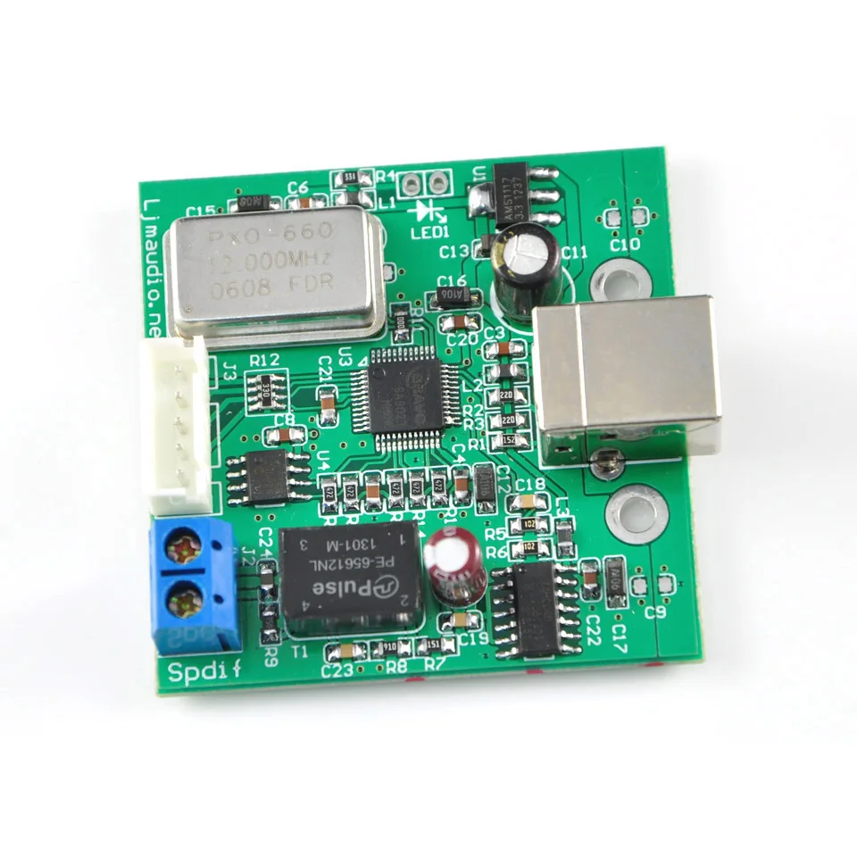 TE7022 DAC USB к коаксиальному процессору SPDIF I2S поддерживает 24 бит 96K образец