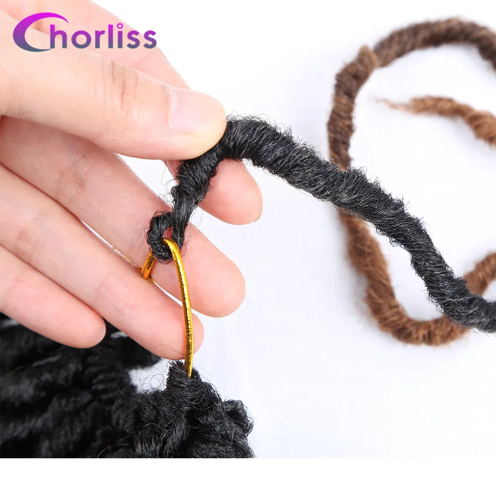 Ombre Goddess Locs синтетические вязанные косички волос 20 дюймов Chorliss женские