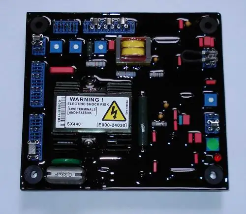 Высококачественный Черный Автоматический регулятор напряжения AVR SX440 с красными