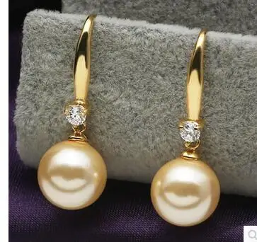 AAA наньяна их мать устрицы раковины ЮЖНОГО МОРЯ висящие серьги для женщин из