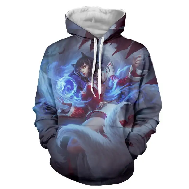 Толстовка мужская с 3d принтом Лига Легенд игр аниме худи костюмы для косплея