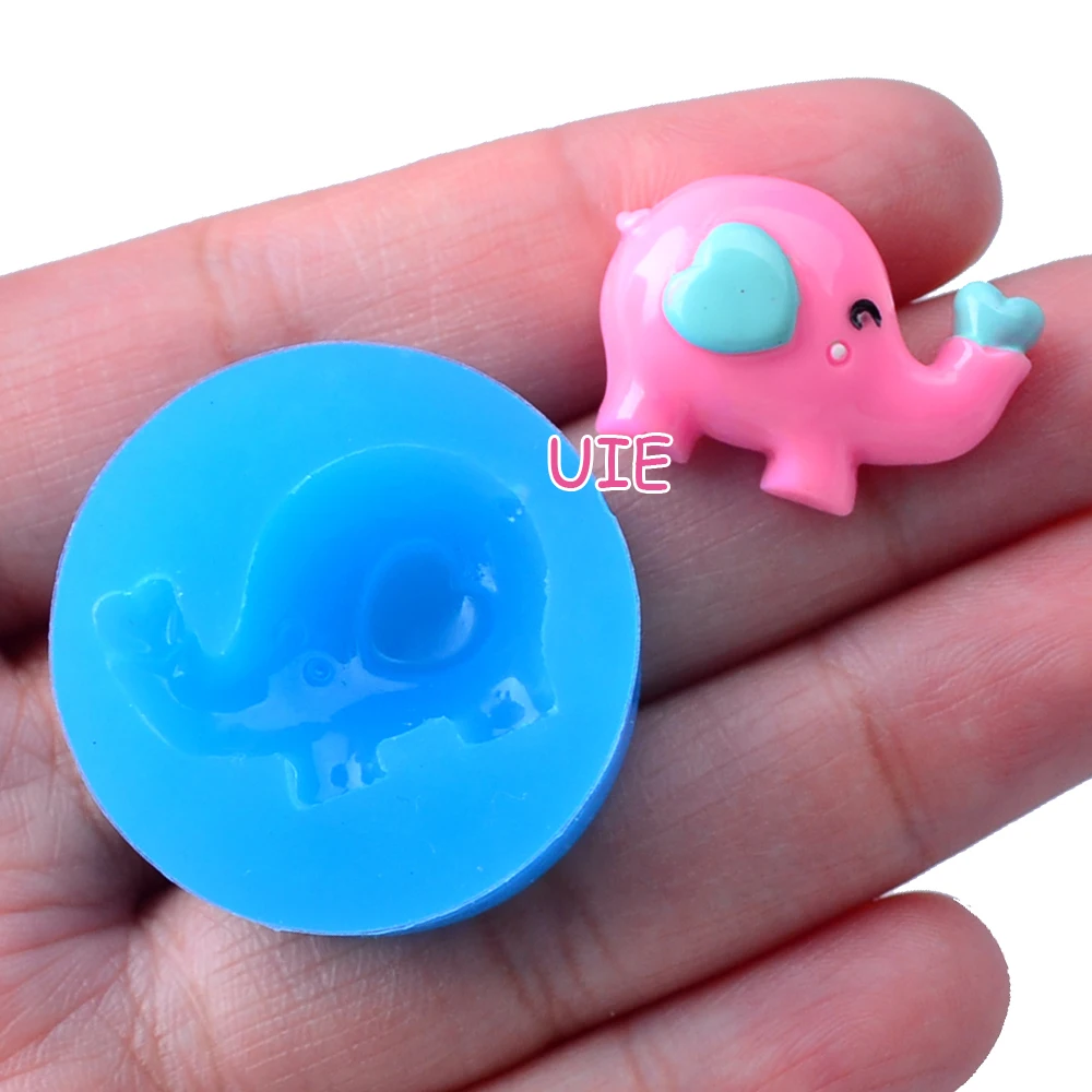 DYL394U 24 2 мм Kawaii Elephant силиконовая форма-форма в виде животных пищевая помадка