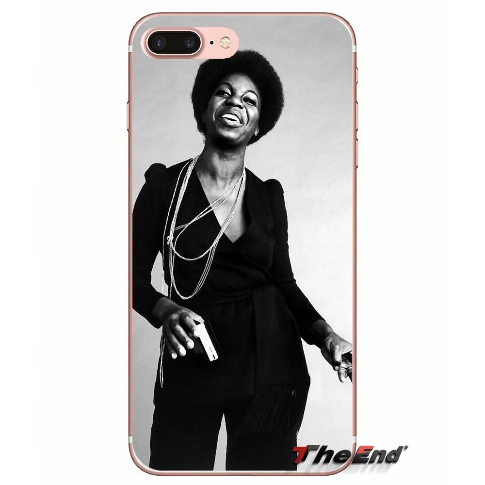Мягкий чехол для Sony Xperia Z Z1 Z2 Z3 Z5 compact M2 M4 M5 E3 T3 XA Aqua LG G4 G5 G3 G2 Mini Nina Simone Jazz Music Singer |