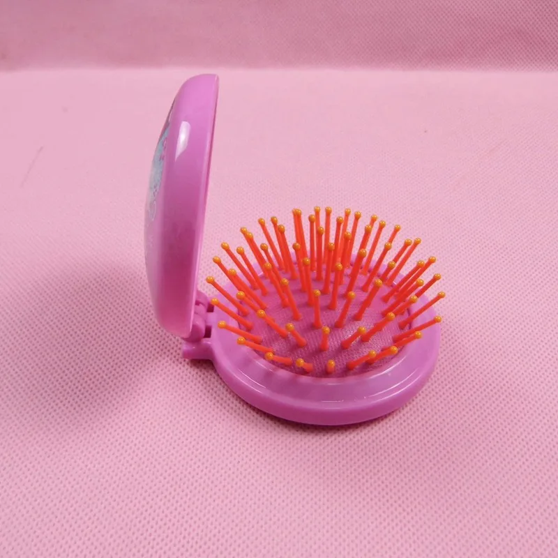 Эльза и Анна Принцесса Девушки гребни зеркало многофункциональный дорожный