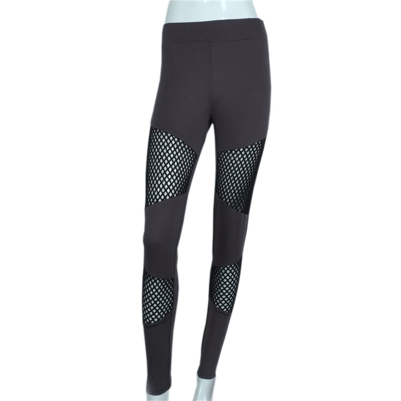 Женские ажурные леггинсы из сетчатой пряжи лаконичные Лоскутные дизайнерские