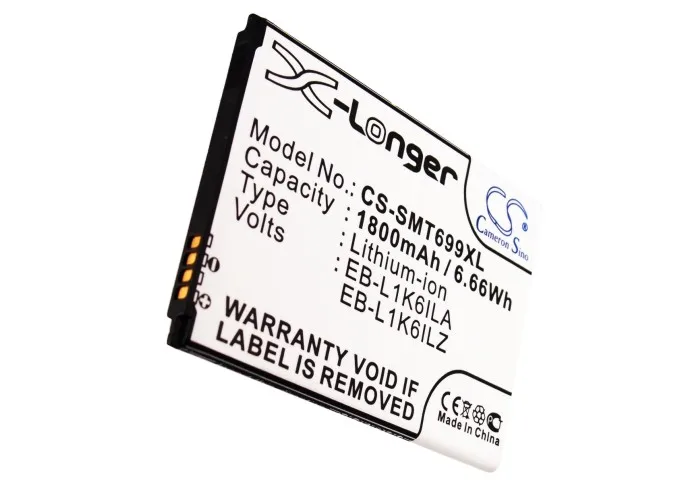 EB-L1K6ILA аккумулятора Cameron Sino 1800 мАч EB-L1K6ILZ для Samsung/Verizon SCH-i415 I425 T699 T-Mobile Galaxy Stratosphere 2 |