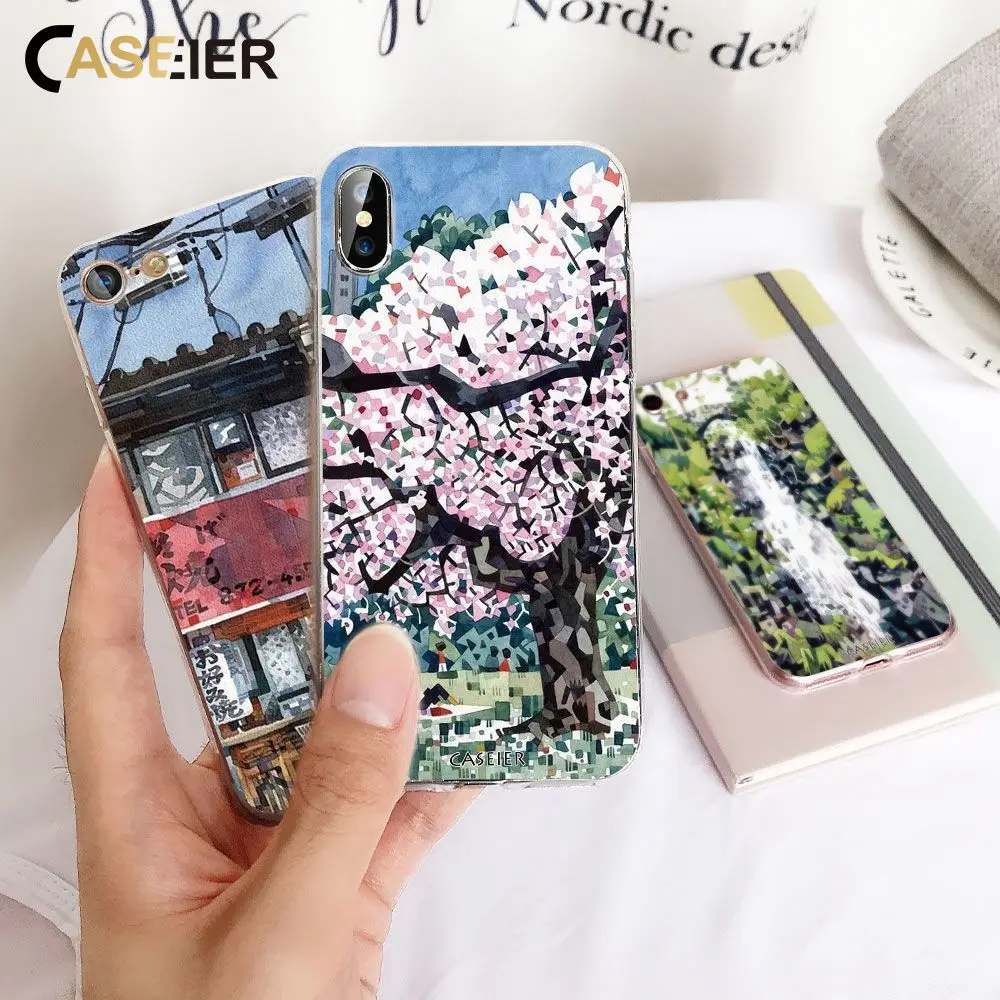 CASEIER Phone Case For Huawei P20 P10 P9 P8 Honor 8 9 Lite Mosaic Chic Pattern Cover Silicon Cases |