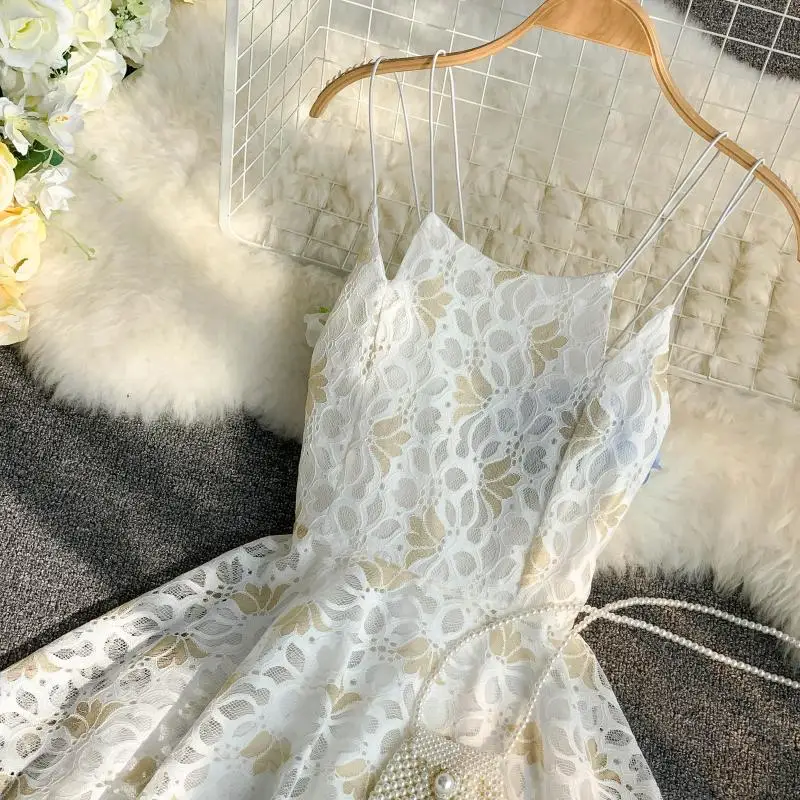 Пляжная юбка Vestidos, кружевное асимметричное белое кружевное сексуальное женское пляжное платье, пляжная одежда, летнее праздничное платье