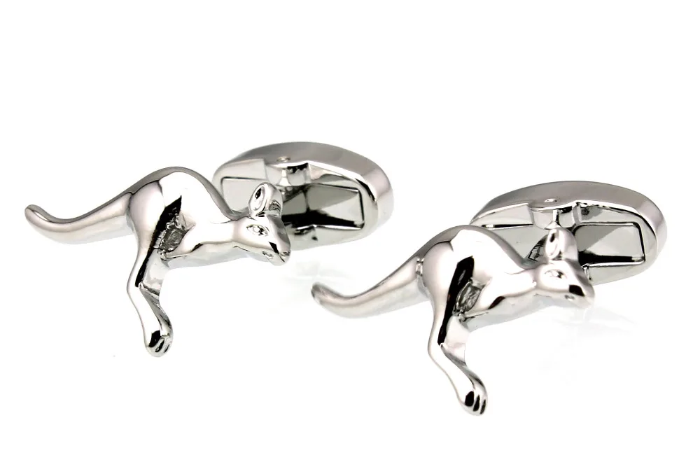 Мужские Запонки Sunnylink серебряные запонки кенгуру в виде животных для рубашки M4081
