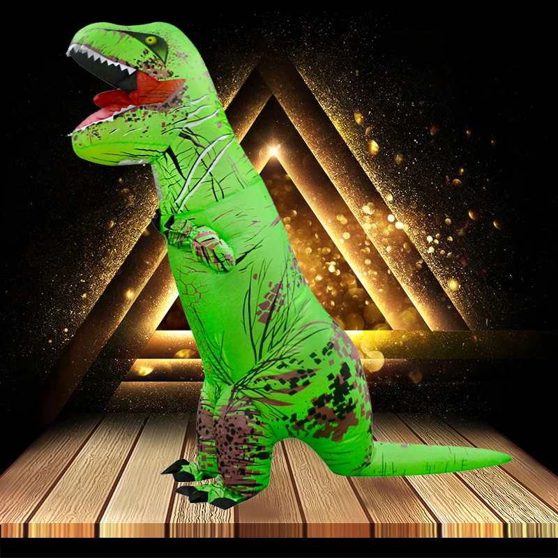 T REX костюм на Хэллоуин динозавра косплей аниме для взрослых тираннозавр надувная