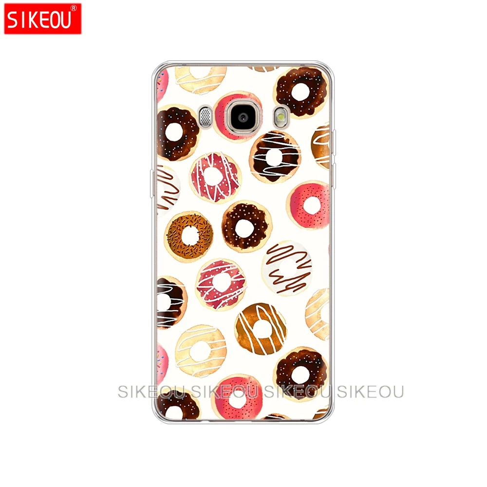 Силиконовый чехол для телефона Samsung Galaxy J1 J2 J3 J5 J7 MINI 2016 2015 prime Cute Donut Sweet|Бамперы| |