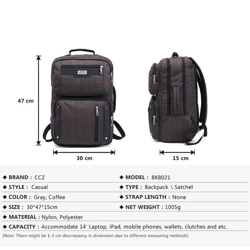 CROSS OX мужской водонепроницаемый нейлоновый рюкзак для ноутбука 14 дюймов|Мужские