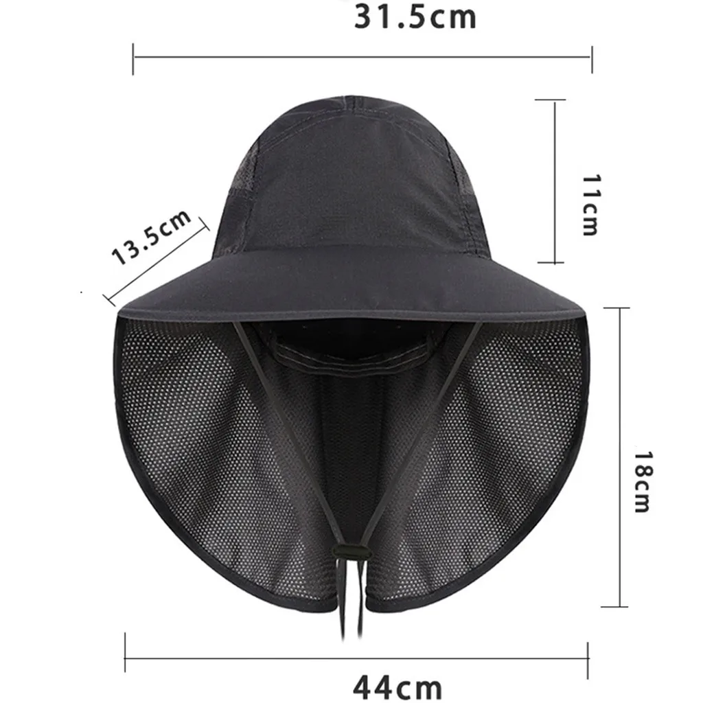 Женская и мужская кепка шляпа от солнца защита ведро для кемпинга рыбалки с