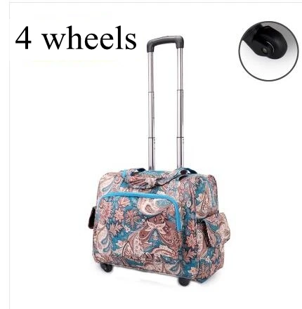 Women Luggage Suitcase On Wheels Travel Trolley Luggage Bag 20 Inch Wheeled Bags Laptop Business Travel Trolley Spinner Suitcase