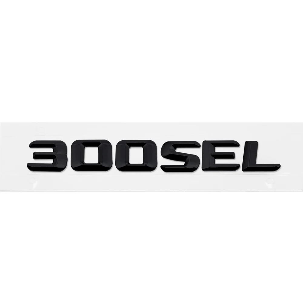 Metal Numbers Styling Badge Vehicle Tail Sticker Emblem Accessories For BENZ 300SEL 500SEL 560SEL 600SEL W211 W210 W203 W204 AMG |