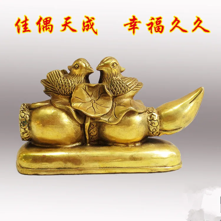 Медные украшения Yuanyang lotus свадебные принадлежности Tianzhu love Свадебные