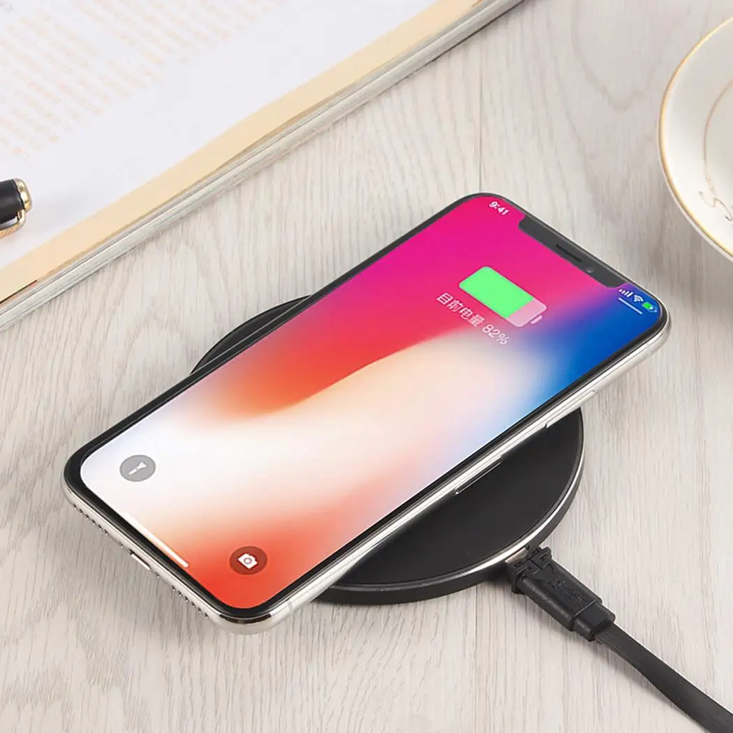 Модный портативный круглый беспроводной usb кабель для быстрой зарядки&gt 80%