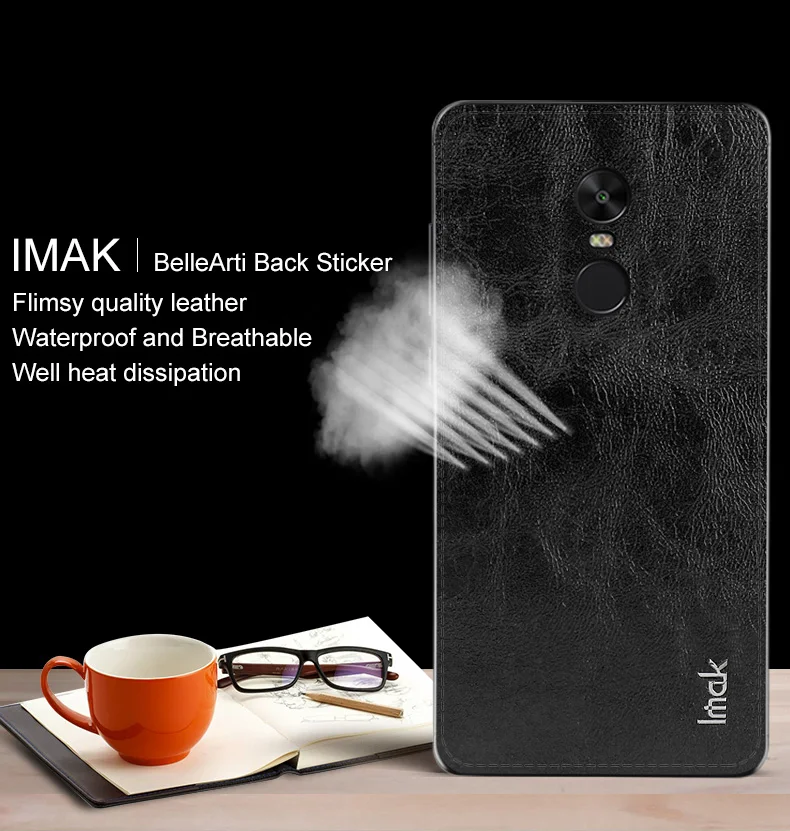 Для Redmi Note 4 задняя крышка протектор IMAK bellearti сзади Стикеры для Xiaomi назад защитник |