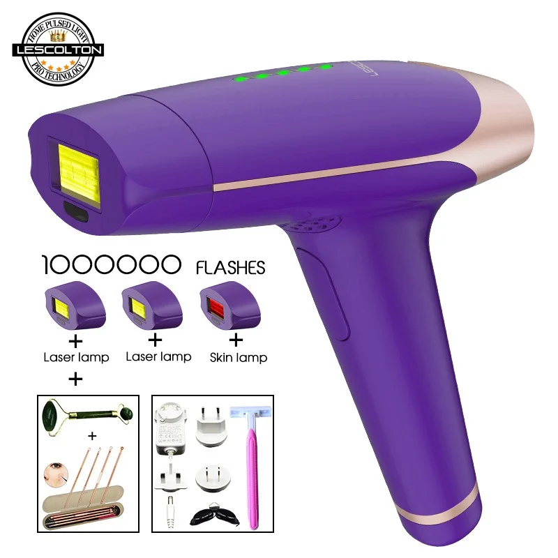 Лазерный эпилятор lescolton 1000000 раз, 4 в 1, Эпилятор IPL, эпилятор для удаления волос с ЖК-дисплеем, лазерное постоянное бикини