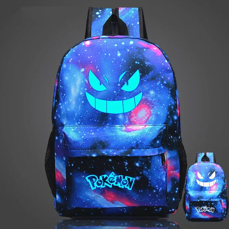 Pouplar рюкзак с подсветкой и принтом Pokemon Go рюкзаки Gengar школьные сумки для девочек
