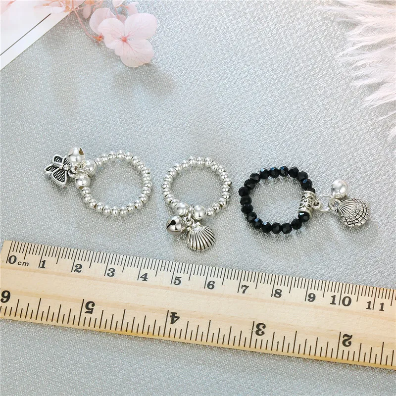 1 шт. милый кулон в виде колокольчика кота кольцо из бисера женское