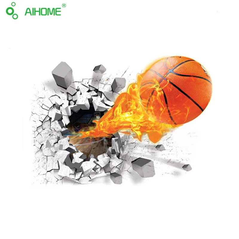 Новое поступление 3D реалистичные настенные Стикеры с надписью Баскетбол