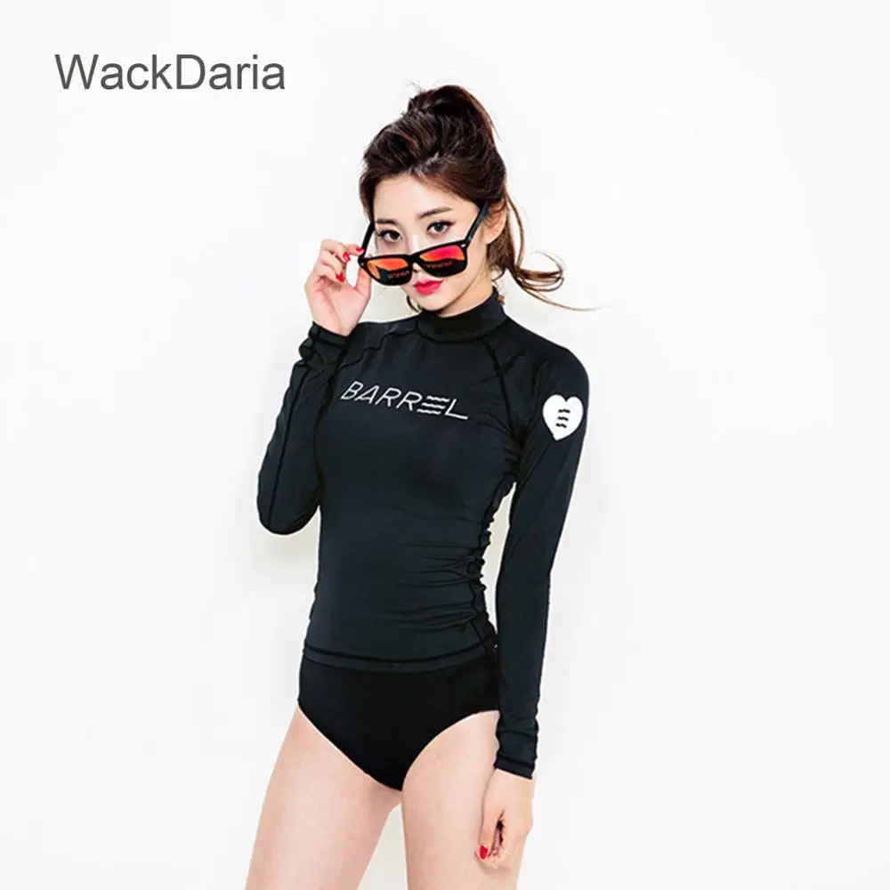 Новый комплект бикини WackDaria с длинными рукавами и надписью высококачественный