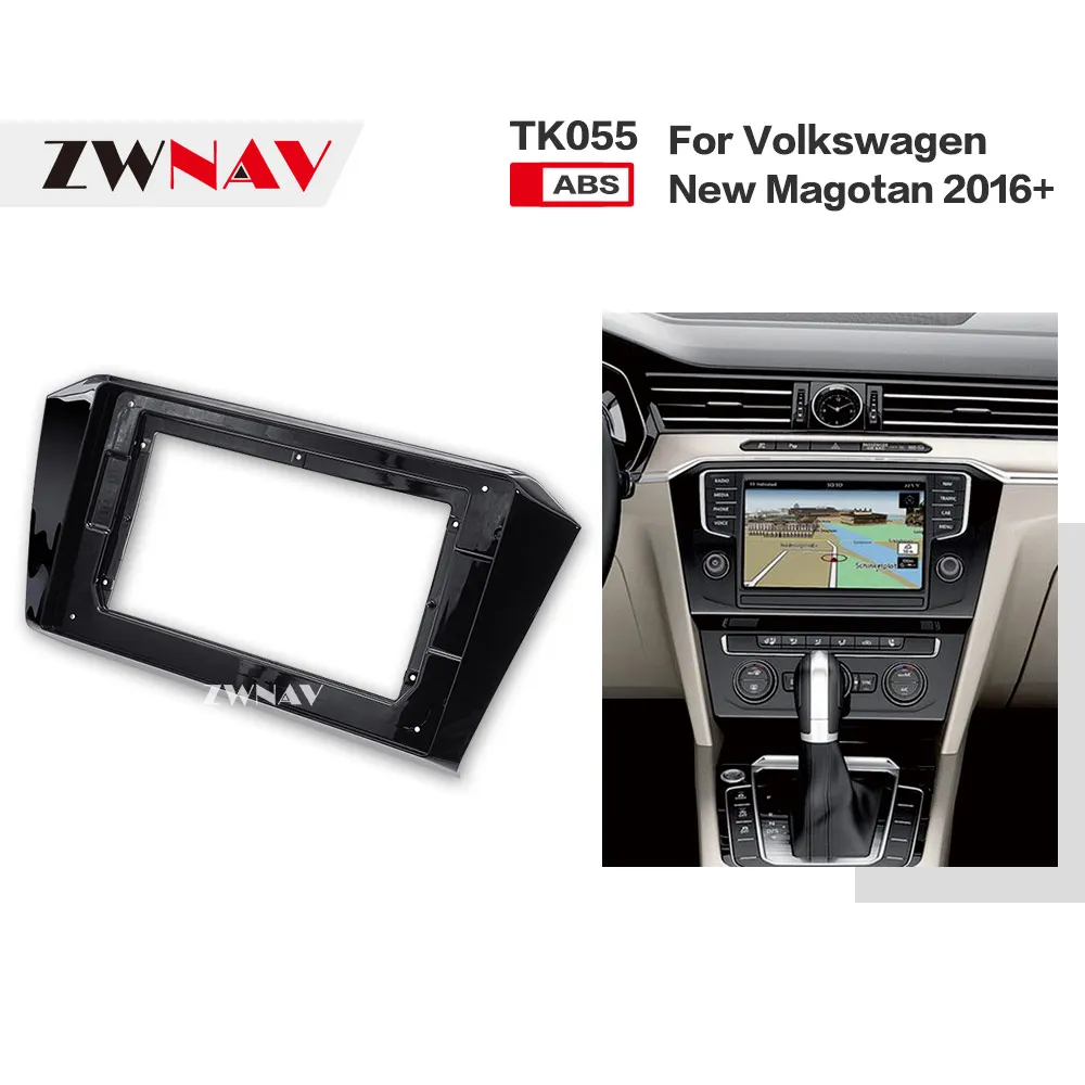 Автомобильная Двойная Рама ZWNAV панель радио DVD внутренняя отделка для Volkswagen New