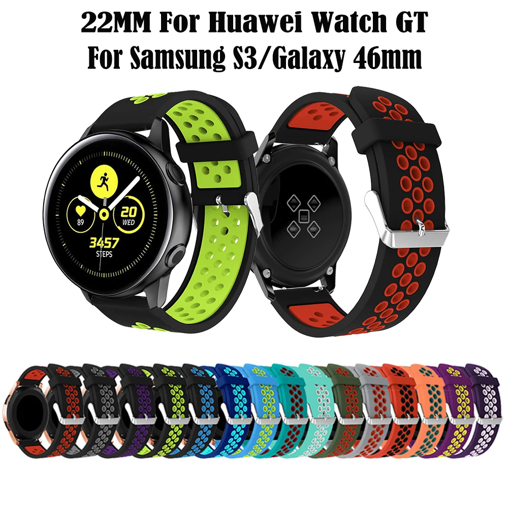 20 мм силиконовый спортивный ремешок для samsung Galaxy Watch активный резиновый сменный 42