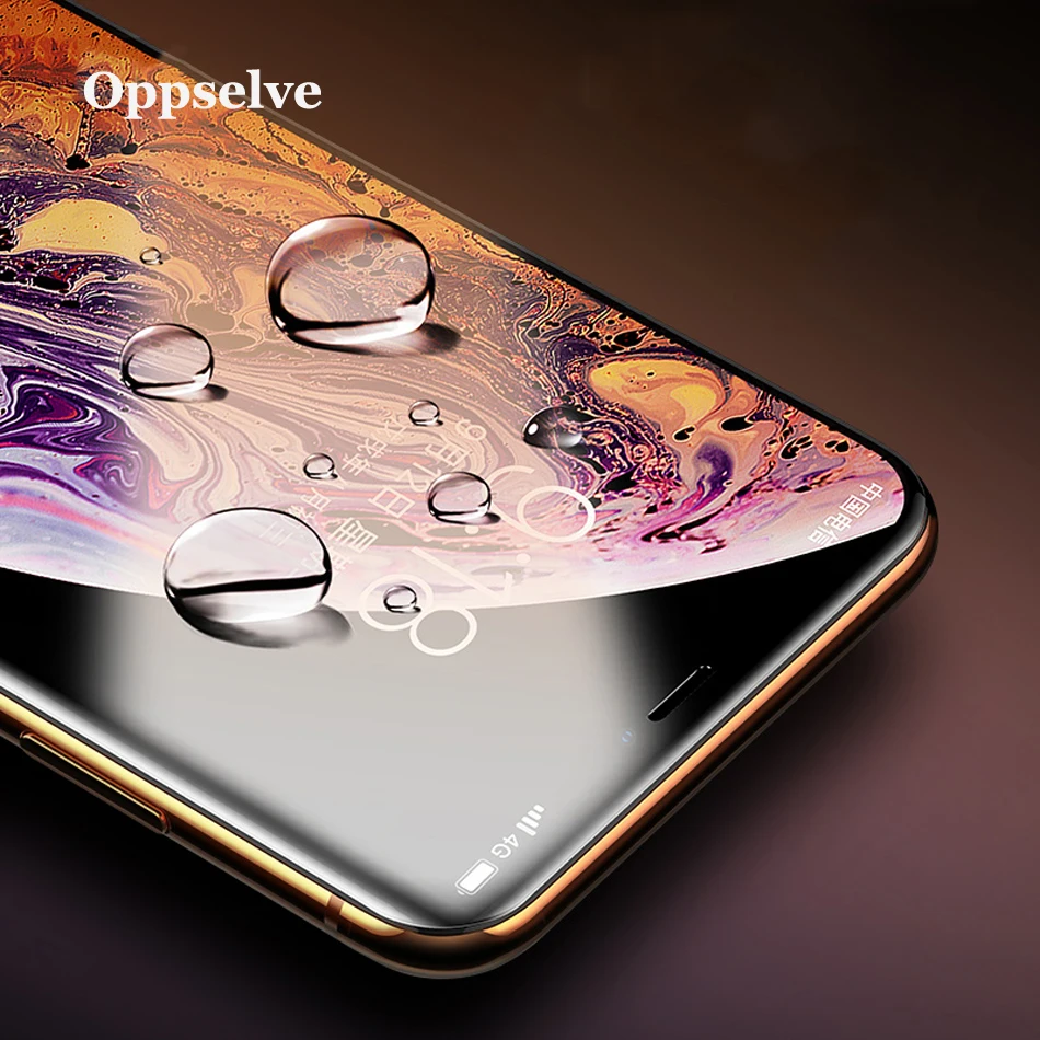 0,23 мм защита экрана из закаленного стекла для iPhone 11 Pro Xs Max X Xr 7 10D полное покрытие защитное стекло для iPhone 8 7 6 6S Plus