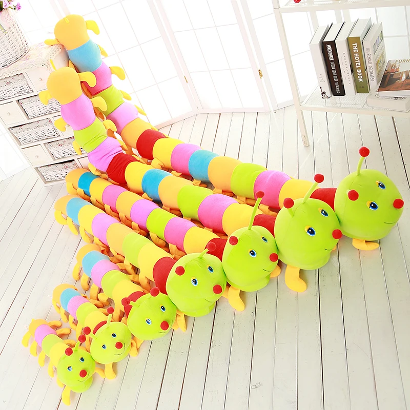 Candice guo детская мягкая кукла плюшевая игрушка милая красочная насекомое гусеница