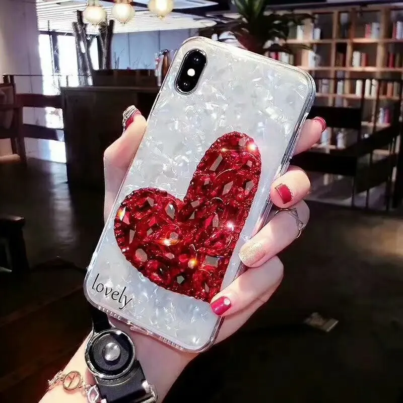 Чехол XINGDUO для телефона iphone X XR 7 8 6 6S Plus XS MAX Блестящий Мягкий чехол из ТПУ с