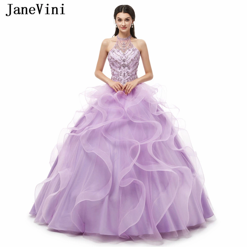 Очаровательные сиреневые платья jaevini для Quinceanera длинное бальное платье с лямкой
