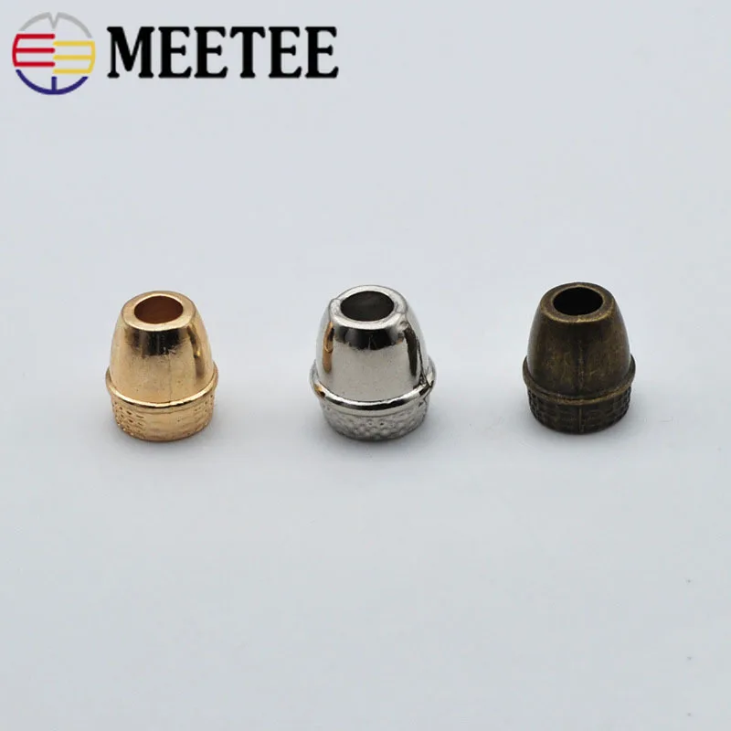 50 шт. металлическая пробка шляпа с пряжкой веревка шнур конец куртки ремень Декор