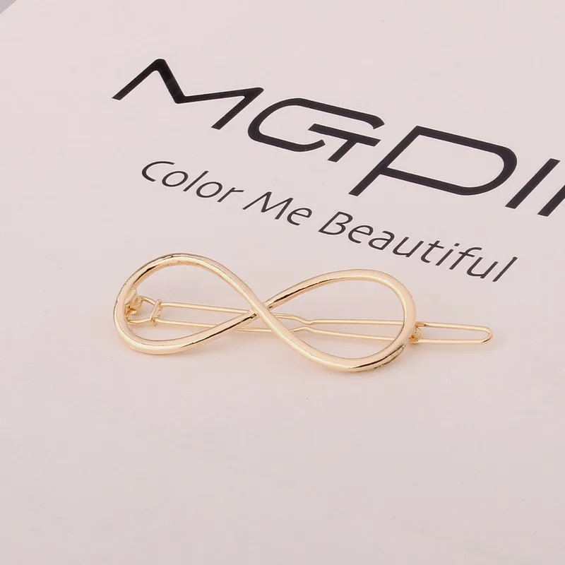 Новинка 2020 модная женская заколка пряжка с золотым бесконечностью для волос