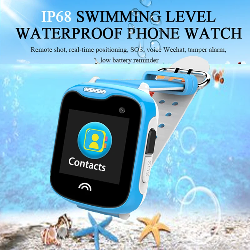 Детские Смарт часы IP68 Водонепроницаемый gps + LBS wifi положение наручные smartwatch