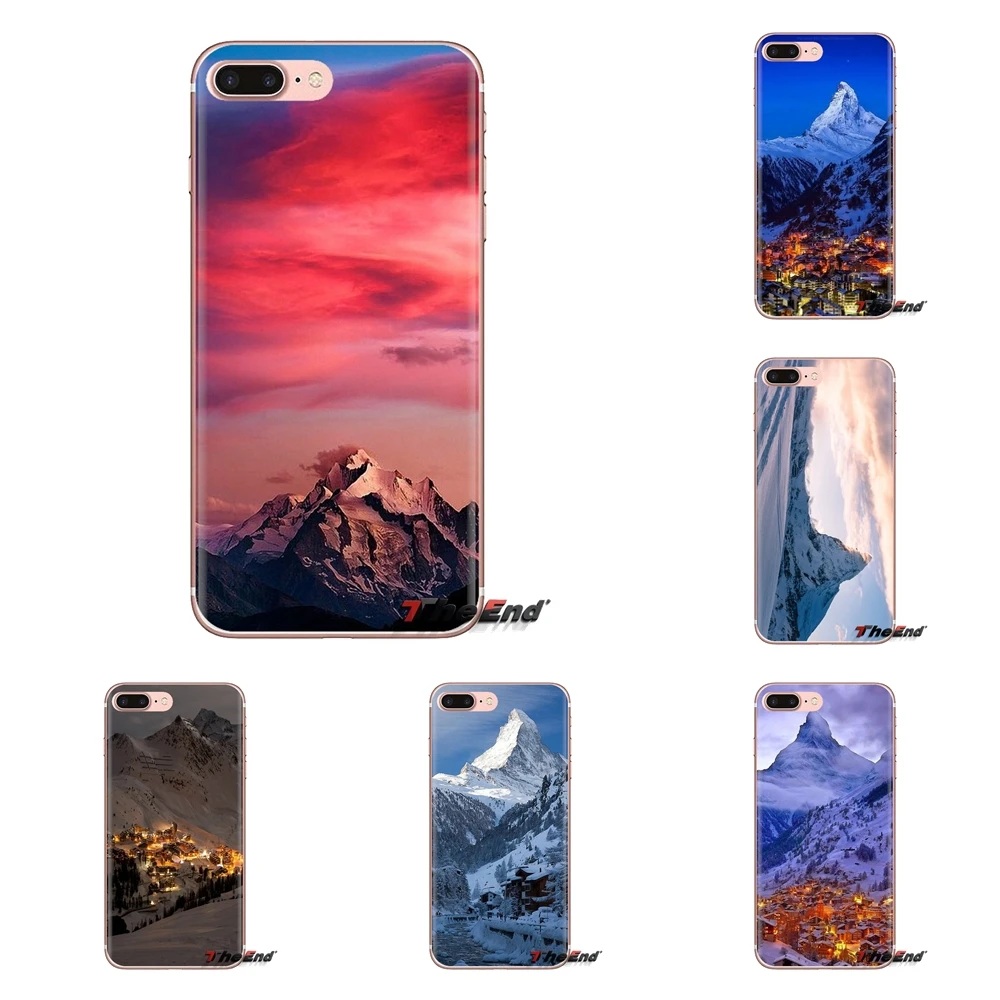 For Huawei G7 G8 P7 P8 P9 P10 P20 P30 Lite Mini Pro P Smart Plus 2017 2018 2019 TPU Covers Swiss Alps Nature Mountains Landscape |