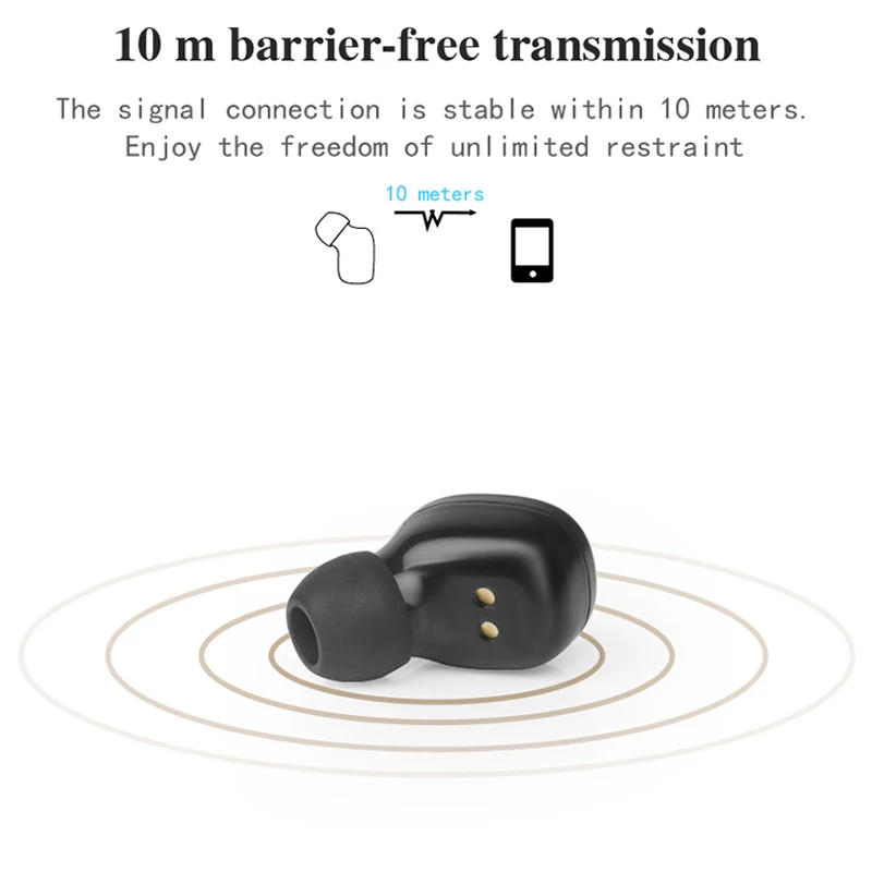 TEAMYO TWS наушники Bluetooth 5 0 невидимые Мини Спортивные Беспроводные стерео глубокий